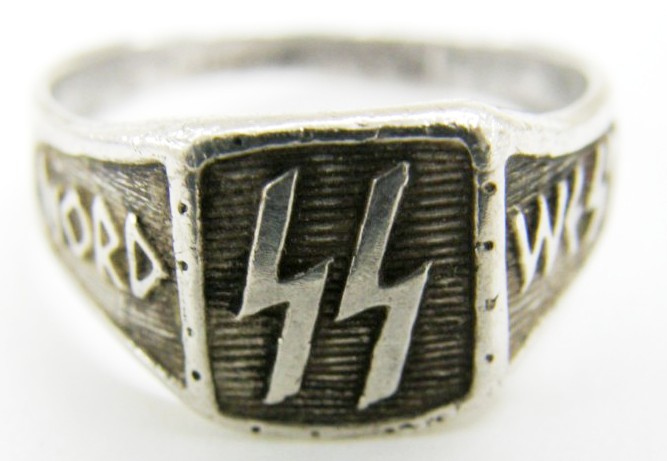 Waffen SS/ Anillo de Plata "800" de un Miembro de la División "NORD"